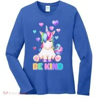 Be Kind Unicorn Women's Long Sleeve Shirt thumb 0
