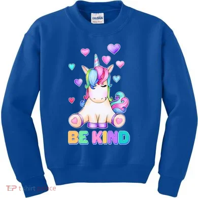 Be Kind Unicorn Kids Sweatshirt