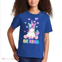 Be Kind Unicorn Kids T-Shirt thumb 2