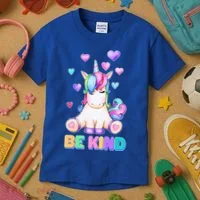 Be Kind Unicorn Kids T-Shirt thumb 3