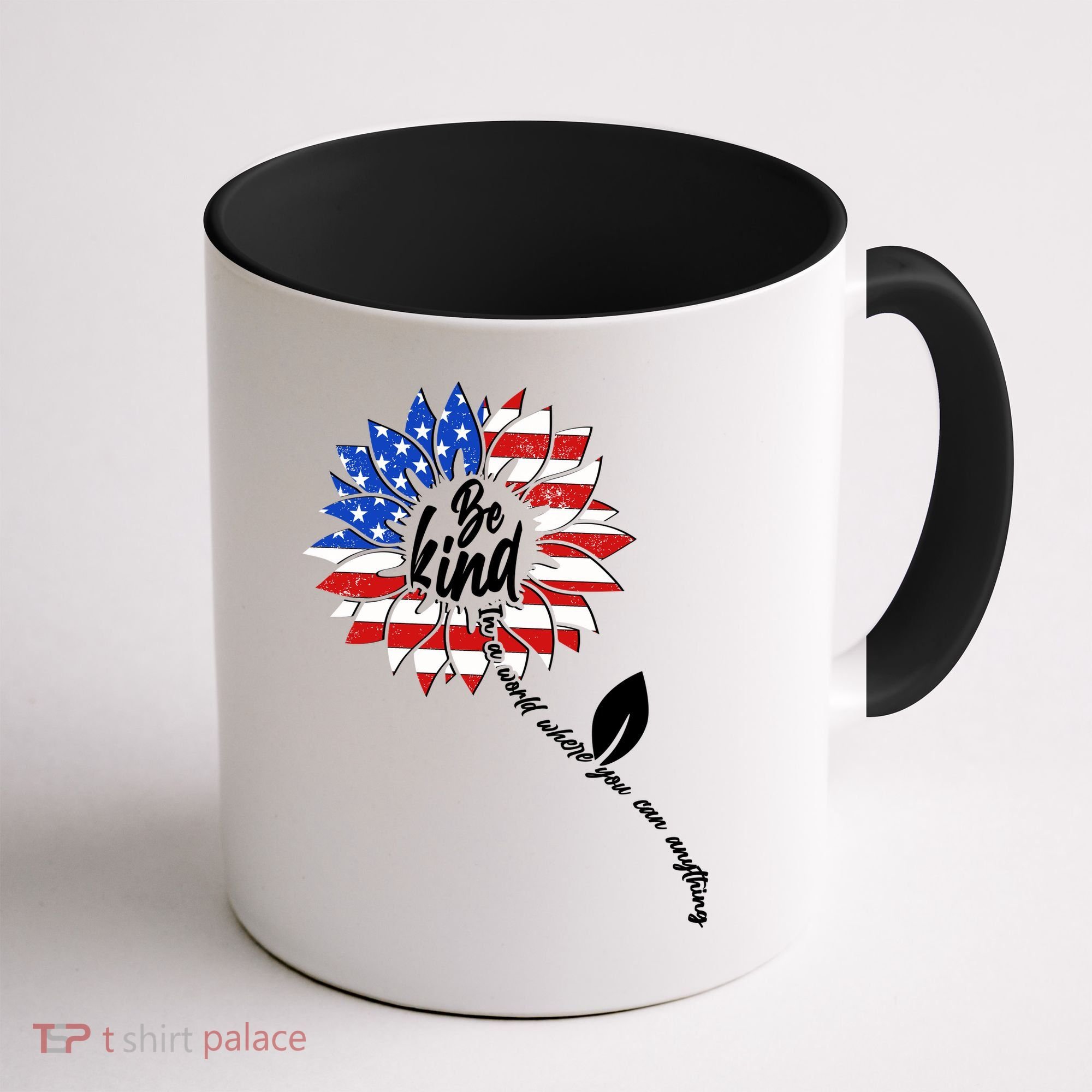 Be Kind USA American Sunflower Coffee Mug