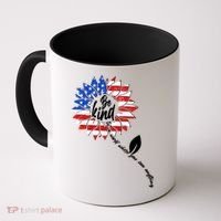 Be Kind USA American Sunflower Coffee Mug thumb 0
