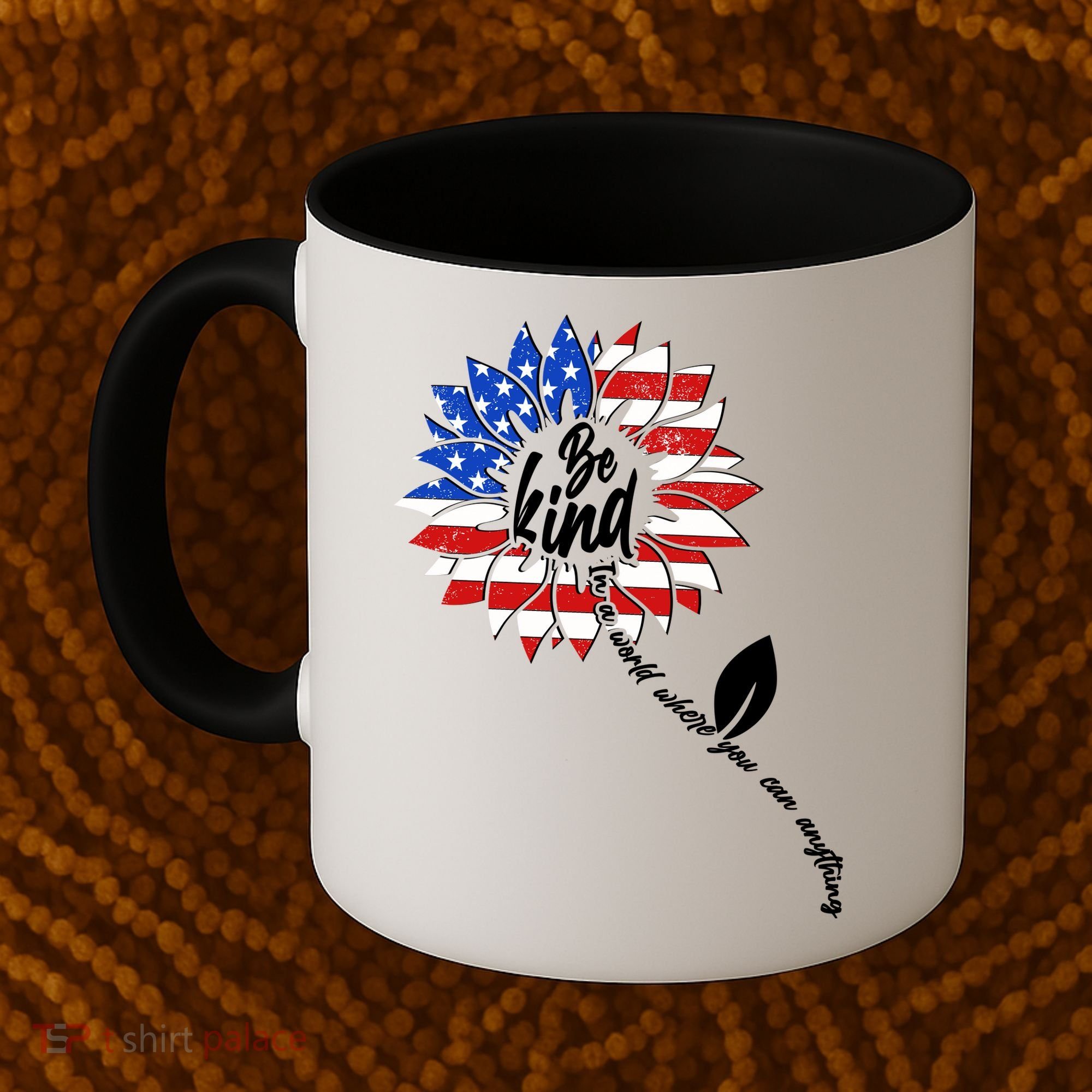 Be Kind USA American Sunflower Coffee Mug