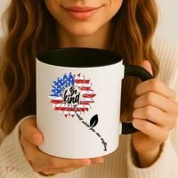 Be Kind USA American Sunflower Coffee Mug thumb 3