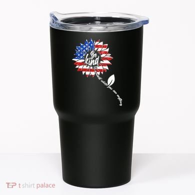 Be Kind USA American Sunflower Tumbler