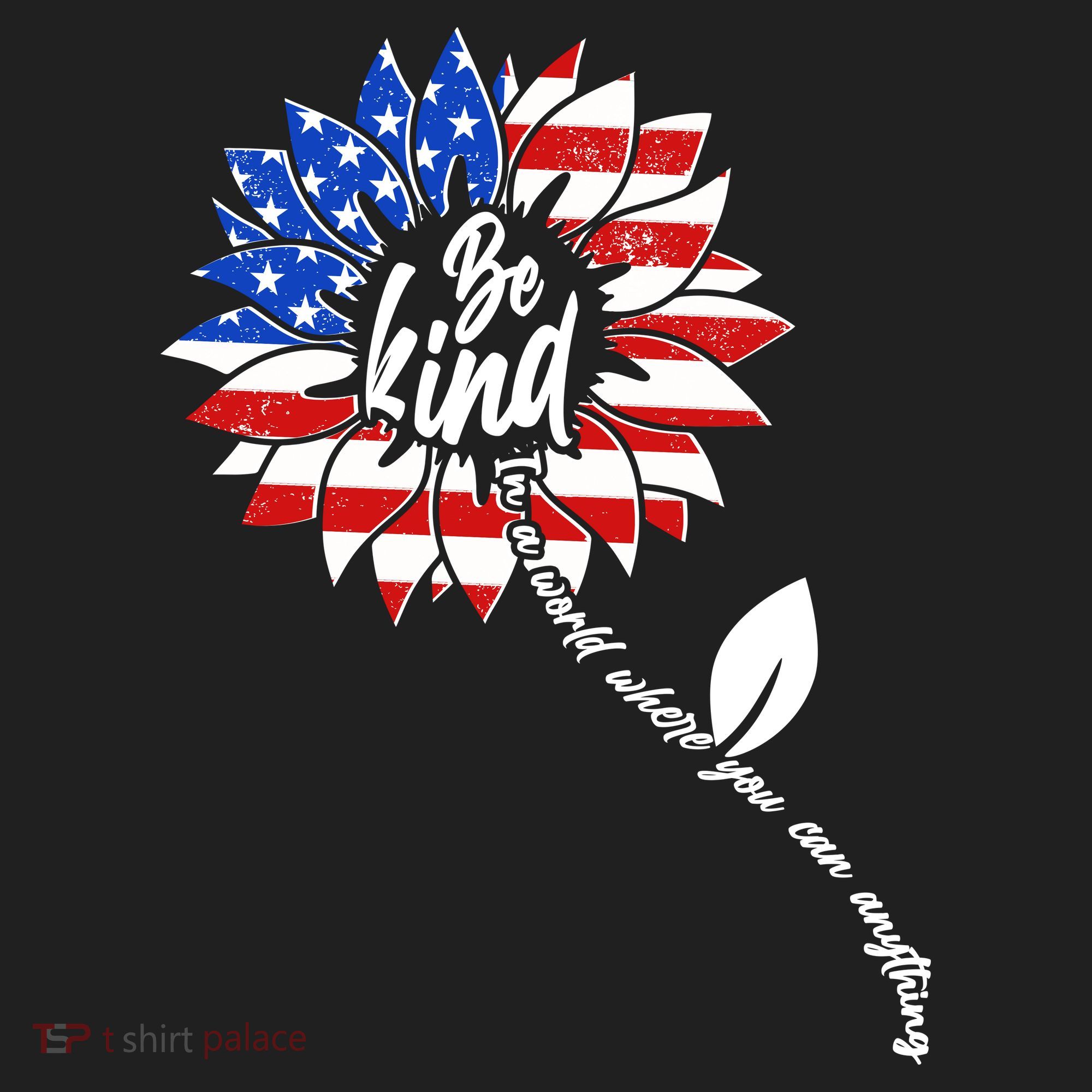 Be Kind USA American Sunflower Tumbler