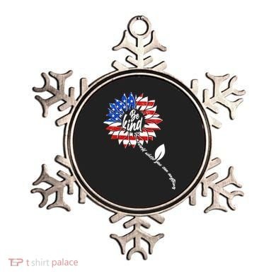 Be Kind USA American Sunflower Ornament
