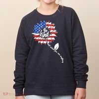 Be Kind USA American Sunflower Women's Sweatshirt thumb 0