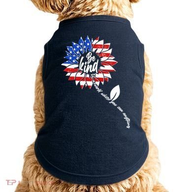 Be Kind USA American Sunflower Doggie Tank