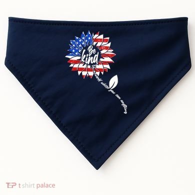 Be Kind USA American Sunflower USA-Made Doggie Bandana