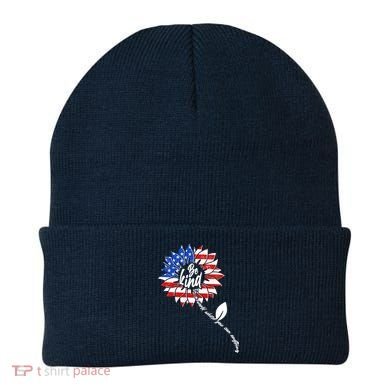 Be Kind USA American Sunflower Beanie