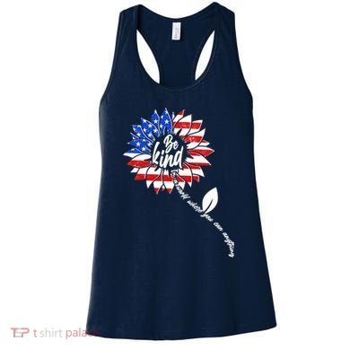 Be Kind USA American Sunflower Women's Tank Top