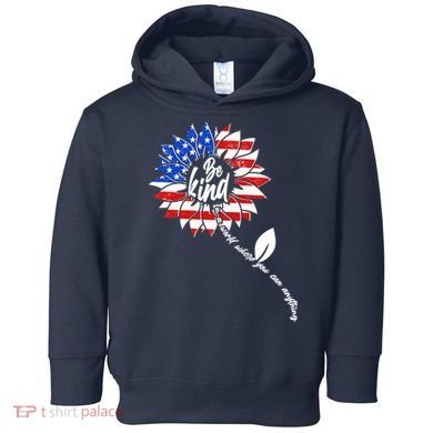 Be Kind USA American Sunflower Toddler Hoodie