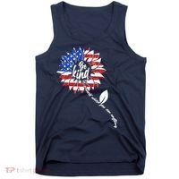 Be Kind USA American Sunflower Tank Top thumb 0