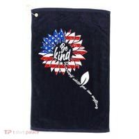Be Kind USA American Sunflower Golf Towel thumb 0