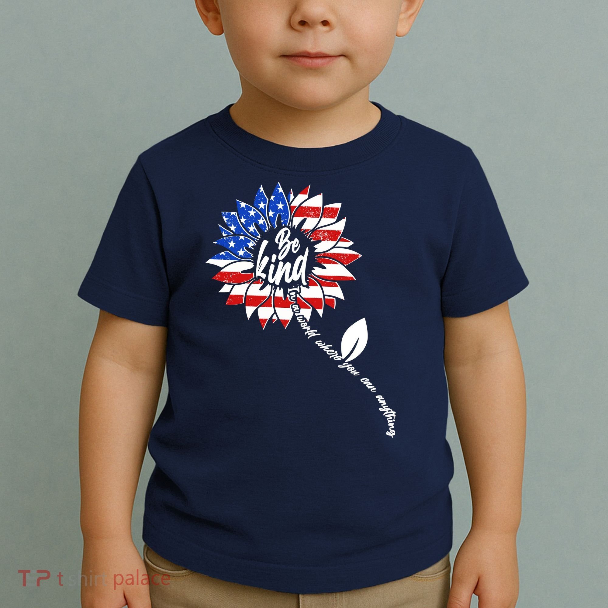 Be Kind USA American Sunflower Toddler T-Shirt