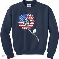 Be Kind USA American Sunflower Kids Sweatshirt thumb 0