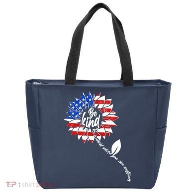 Be Kind USA American Sunflower Tote Bag