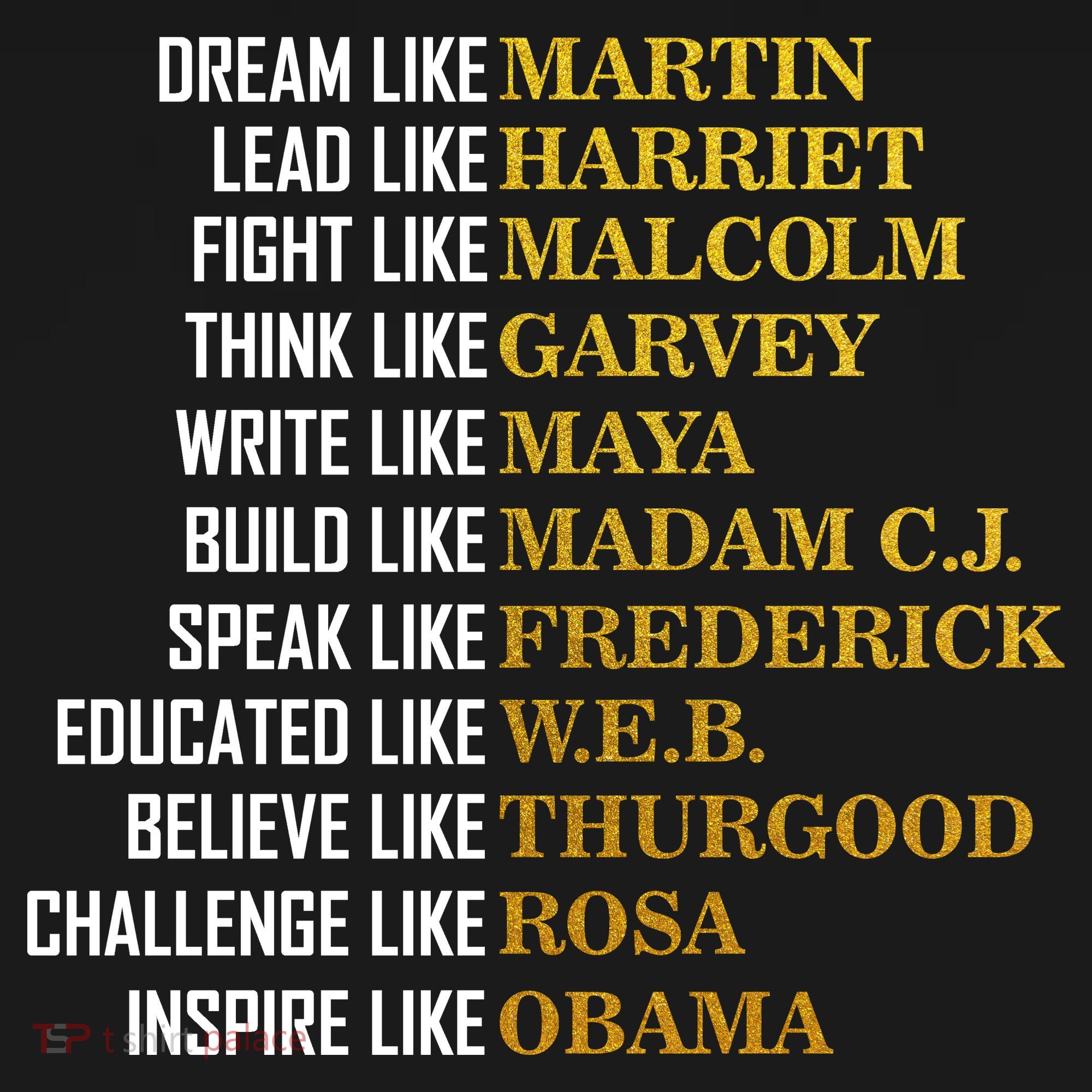 Be Like Inspiring Leaders Black History Women's Tank Top