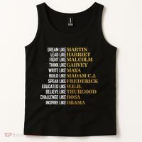Be Like Inspiring Leaders Black History Tank Top thumb 2