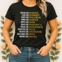 Be Like Inspiring Leaders Black History Women's T-Shirt thumb 2