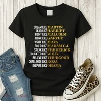 Be Like Inspiring Leaders Black History Women's T-Shirt thumb 3