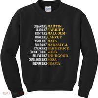 Be Like Inspiring Leaders Black History Kids Sweatshirt thumb 0