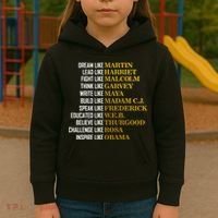 Be Like Inspiring Leaders Black History Kids Hoodie thumb 3