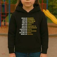 Be Like Inspiring Leaders Black History Kids Hoodie thumb 3