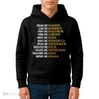 Be Like Inspiring Leaders Black History Kids Hoodie thumb 4