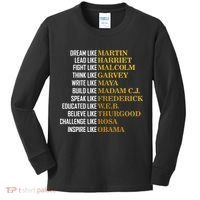 Be Like Inspiring Leaders Black History Kids Long Sleeve Shirt thumb 0