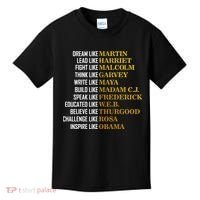 Be Like Inspiring Leaders Black History Kids T-Shirt thumb 0
