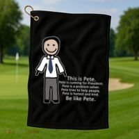 Be Like Pete Buttigieg Funny Golf Towel thumb 1