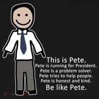 Be Like Pete Buttigieg Funny Women's Long Sleeve Shirt thumb 2
