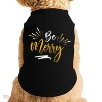 Be Merry Christmas  Doggie Tank thumb 0