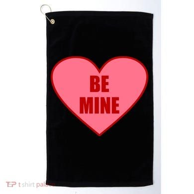 Be Mine Valentine's Day Heart Love Design Golf Towel