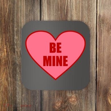 Be Mine Valentine's Day Heart Love Design Coaster