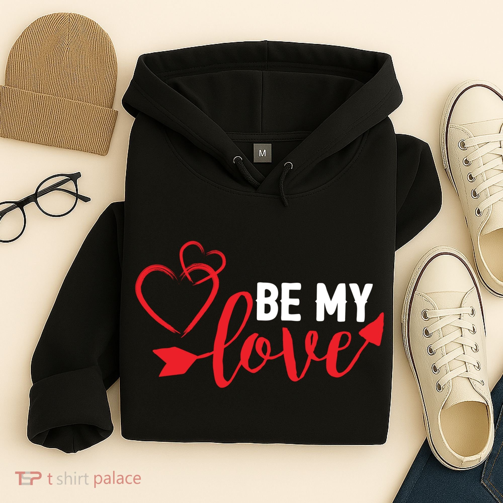 Be My Love Arrow Heart Hoodie