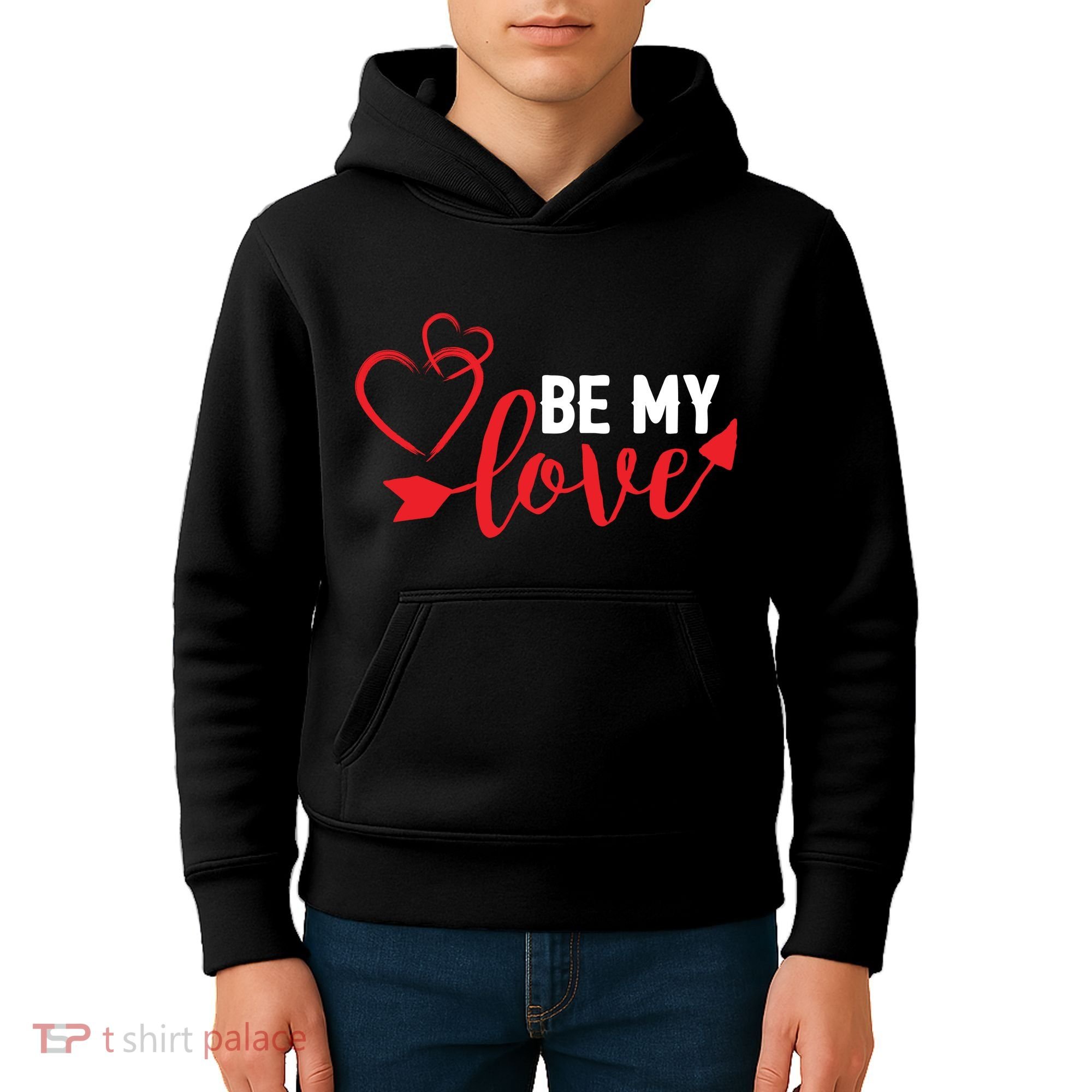 Be My Love Arrow Heart Kids Hoodie