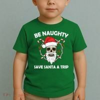 Be Naughty Save Santa A Trip Toddler T-Shirt thumb 2