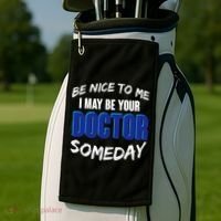 Be Nice To Me I May Be Your Doctor Someday Golf Towel thumb 2