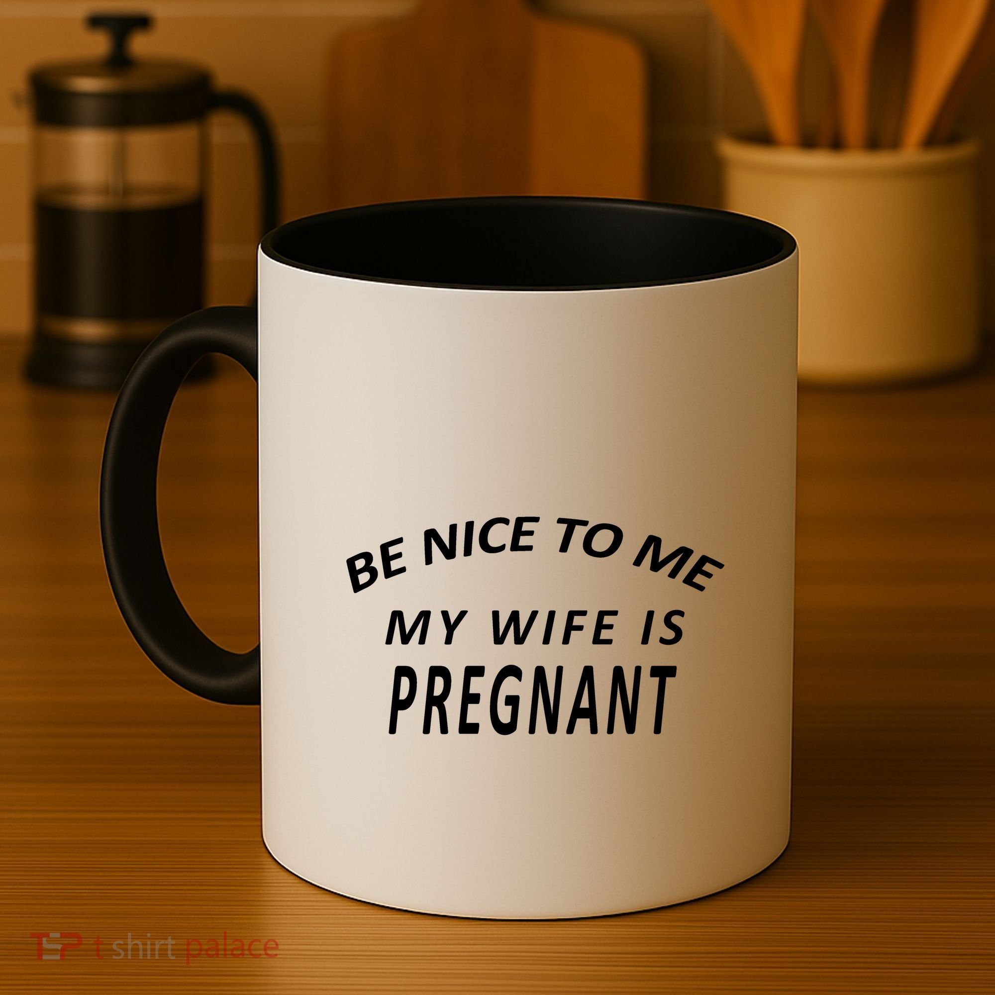 Be Nice to Me My Wife Is Pregnant Coffee Mug