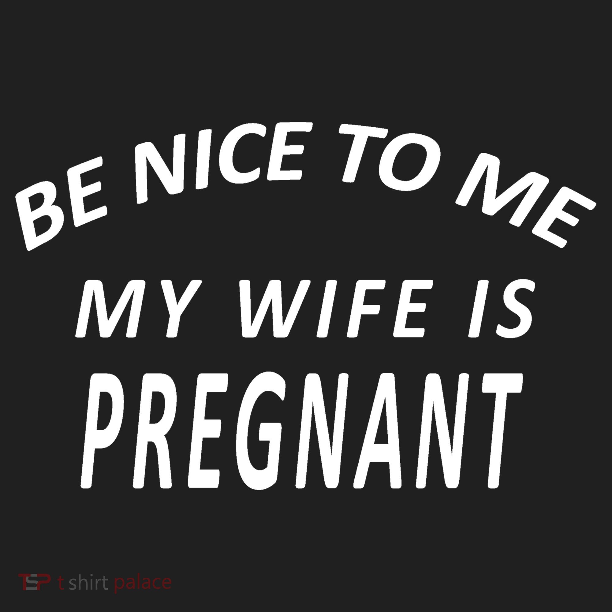 Be Nice To Me My Wife Is Pregnant Funny Husband Beanie