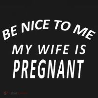 Be Nice To Me My Wife Is Pregnant Funny Husband Tank Top thumb 6