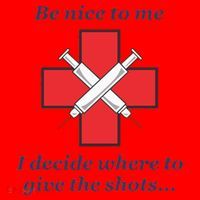 Be Nice To Me Nurse I Decide Where The Shots Go Funny Santa Hat thumb 1