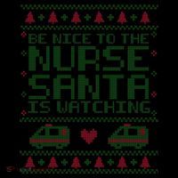Be Nice To The Nurse Santa Is Watching Coffee Mug thumb 5