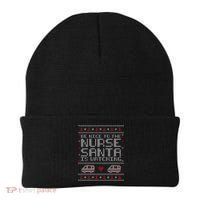 Be Nice To The Nurse Santa Is Watching Beanie thumb 0
