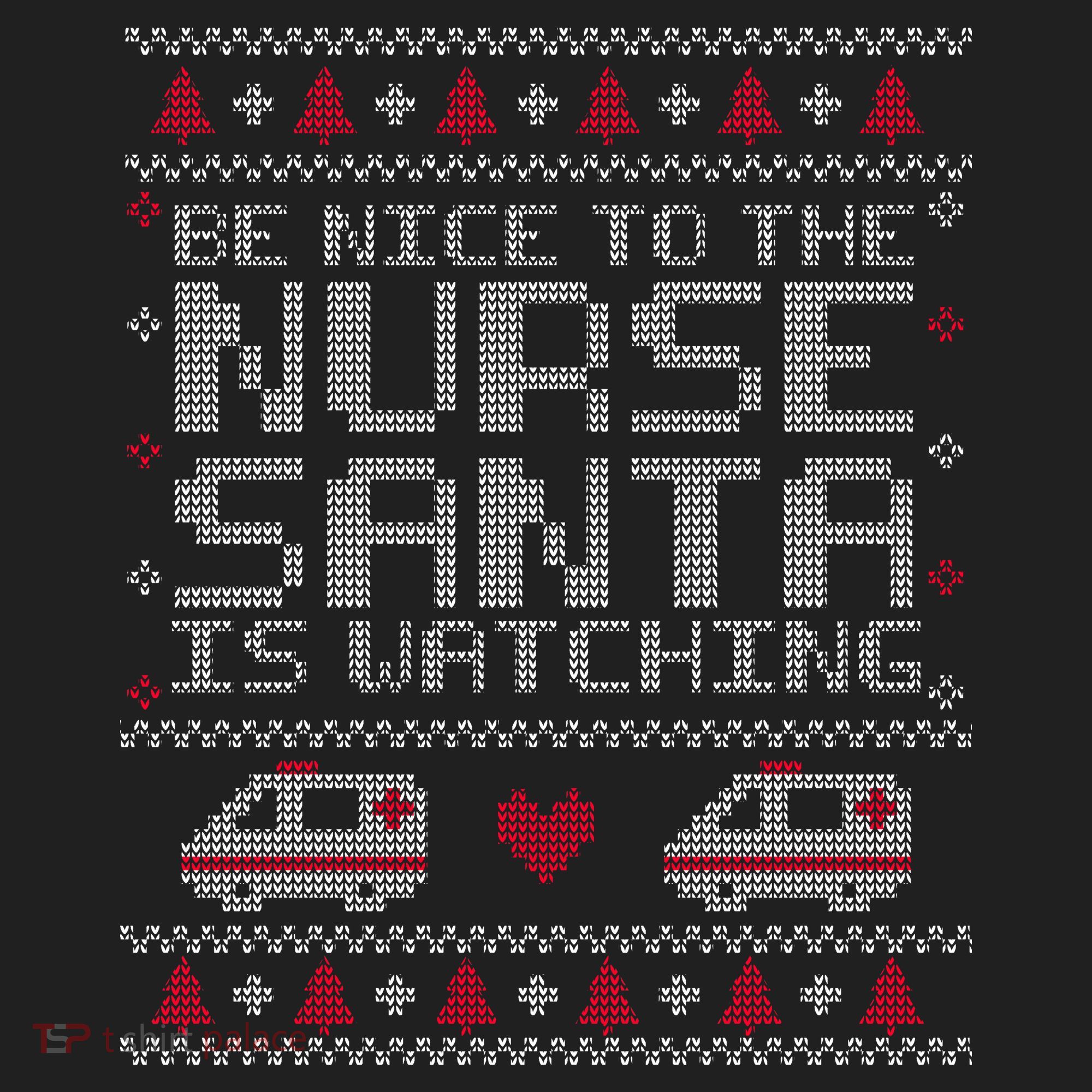 Be Nice To The Nurse Santa Is Watching Beanie