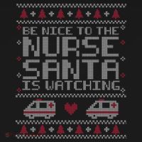 Be Nice To The Nurse Santa Is Watching Women's Tank Top thumb 5