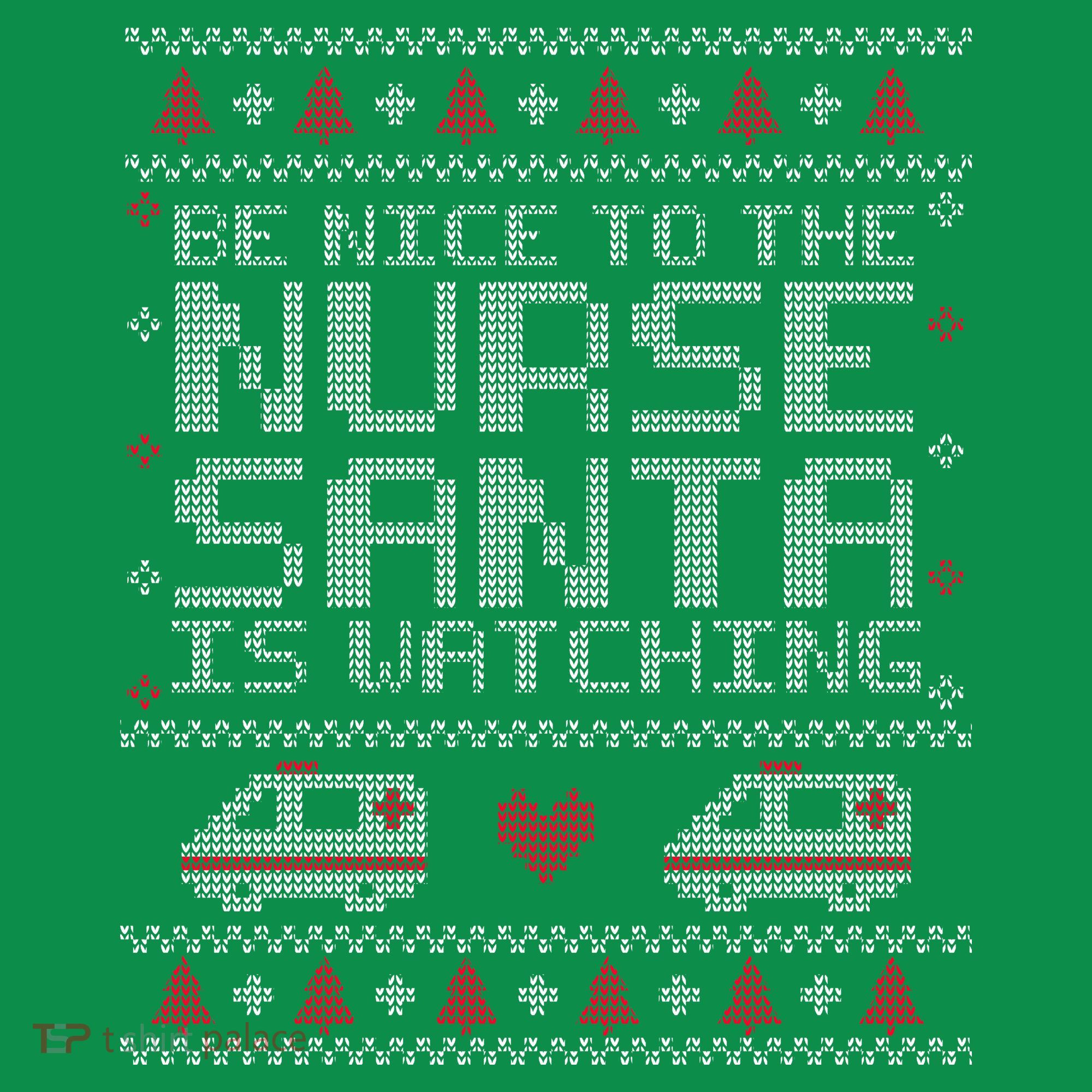 Be Nice To The Nurse Santa Is Watching Mousepad